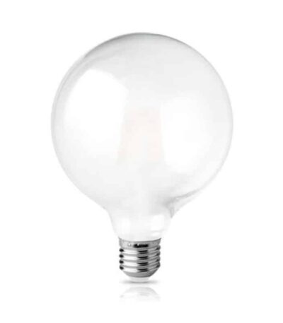 LED Filament Λάμπα E27 G125 12W 1200 lm Frosted Γυαλί Θερμό Λευκό 2800K