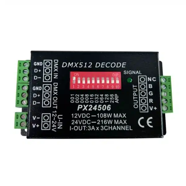 LED DMX512 1990 Decoder and Driver 12V 108W 1