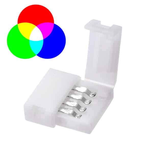 100152 Ταχυσύνδεσμος 2 Ταινιών LED RGB - I Connector για Όλες τις LED Ταινίες DC-12-24V 10mm RGB