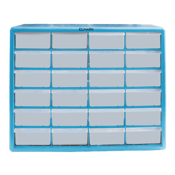 PLASTIC STORAGE BOX 24DRAWERS 50X16X39cm NO SCREW