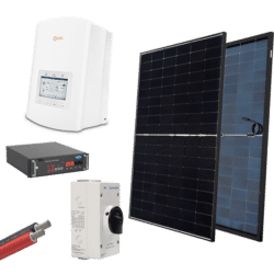 HYBR. SOLAR SYSTEM 1P/3.6kW 430W PANELS WITH BATT.