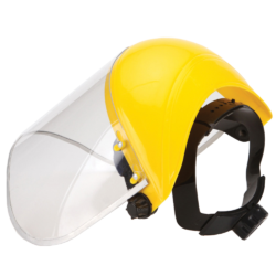 SAFETY FACE SHIELD WITH CLEAR VISOR