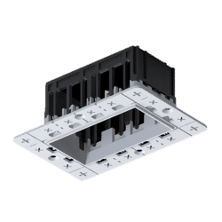 MODENA 2 MODULE RECESSED BOX WITHOUT FRAME