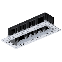 MODENA 4 MODULE RECESSED BOX WITHOUT FRAME