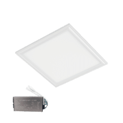 LED ΠΑΝΕΛ ΝΤΙΜΑΡΙΖΟΜΕΝΟ 45W 4000-4300K 595X595mm ΜΕ ΛΕΥΚΟ ΠΛΑΙΣΙΟ ΚΑΙ ΚΙΤ ΑΣΦΑΛΕΙΑΣ