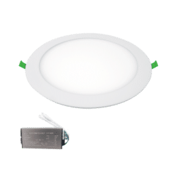 LED ΠΑΝΕΛ ΣΤΡΌΓΓΥΛΟ 7W 4000K IP65+ΚΙΤ ΑΣΦΑΛΕΙΑΣ