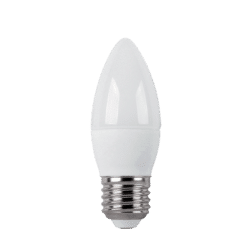 ΛΑΜΠΤΗΡΑΣ LED ΚΕΡΑΚΙ C37 SMD2835 8W E27 230V ΛΕΥΚΟ