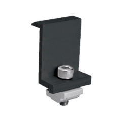 EL-EC END CLAMP FOR FRAMED PANEL 35MM BLACK