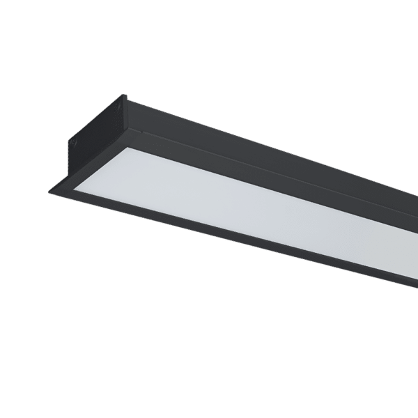 LED ΠΡΟΦΙΛ ΧΩΝΕΥΤΟ S77 32W 4000K 1500MM ΜΑΥΡΟ