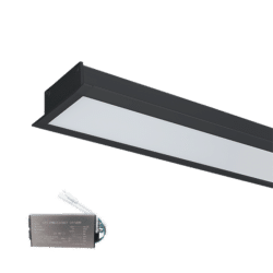 LED ΠΡΟΦΙΛ ΙΣΧΥΟΣ ΧΩΝΕΥΤΗΣ ΤΟΠΟΘΕΤΗΣΗΣ S48 40W 4000K ΜΑΥΡΟ+ΜΠΑΤΑΡΙΑ ΑΣΦΑΛΕΙΑΣ