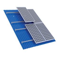 STRUCTURE FOR SANDWICH ROOF 580W PANEL 3.6kW