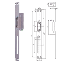 ELECTROMAGNETIC STRIKE PLATES 6-12V AC/DC