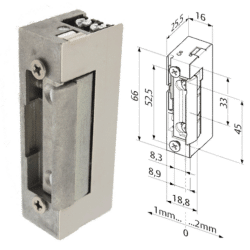 ELECTROMAGNETIC STRIKE PLATES 8-16V AC/DC