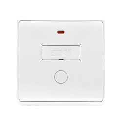 LONDON OUTLET WITH FUSE AND LED INDICATOR WHITE