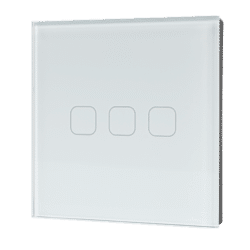 WI-FI SMART TOUCH EU 3 GANG 1 WAY SWITCH WHITE