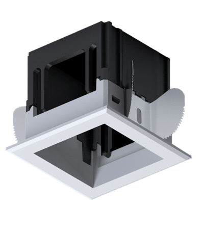 MODENA 1 MODULE RECESSED BOX WITH FRAME WHITE