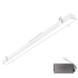 ELMARK LED ΠΡΟΦΙΛ ΧΩΝΕΥΤΗΣ ΤΟΠΟΘΕΤΗΣΗΣ 1500mm 50W 3000K ΛΕΥΚΟ + EMERGENCY KIT