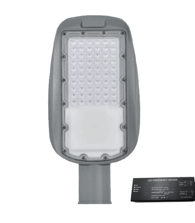 PRAGUE SMD LED ΦΩΤΙΣΤΙΚΟ ΔΡΟΜΟΥ 50W 3000K IP65+ ΚΙΤ ΑΣΦΑΛΕΙΑΣ