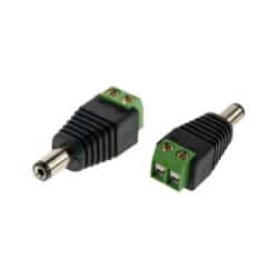 100031 Βύσμα Τροφοδοσίας DC Αρσενικό - Male Jack Connector σε Κλέμα 5.5 x 2.1mm