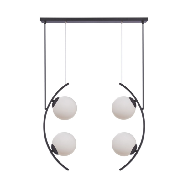 ZUMA LINE PENDANT HELIX 5016 4XE14 BLACK/WHITE