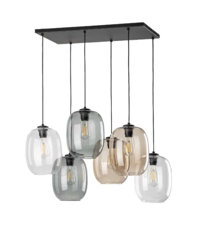 TK Lighting Chandelier ELIO xE black