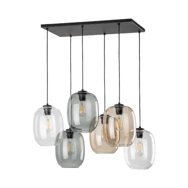 TK Lighting Chandelier ELIO xE black